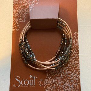 Scout bracelet and necklace duo